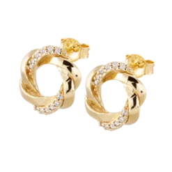 Carolina Gynning smycken Gynning Jewelry Circles of the Universe Örhängen (Guld)