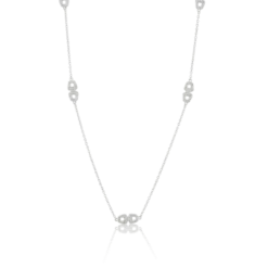 Carolina Gynning smycken Gynning Jewelry Classy Long Halsband (Silver)