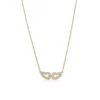 Carolina Gynning smycken Gynning Jewelry Classy Mini Wings Halsband (Guld)