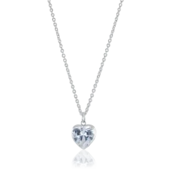 Carolina Gynning smycken Gynning Jewelry Crazy Diamond Heart Halsband (Silver)
