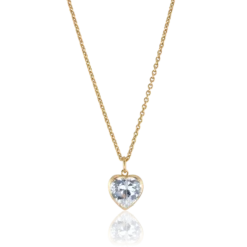 Carolina Gynning smycken Gynning Jewelry Crazy Diamond Heart Halsband (Guld)