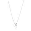 Carolina Gynning smycken Gynning Jewelry Cross my heart Halsband (Silver)