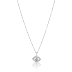 Carolina Gynning smycken Gynning Jewelry Devine Eye Mini Halsband (Silver)