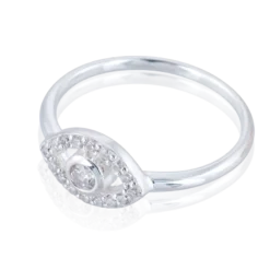 Carolina Gynning smycken Gynning Jewelry Devine Eye Mini Ring (Silver)