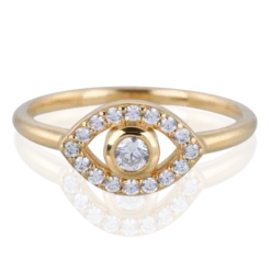 Carolina Gynning smycken Gynning Jewelry Devine Eye Mini Ring (Guld)