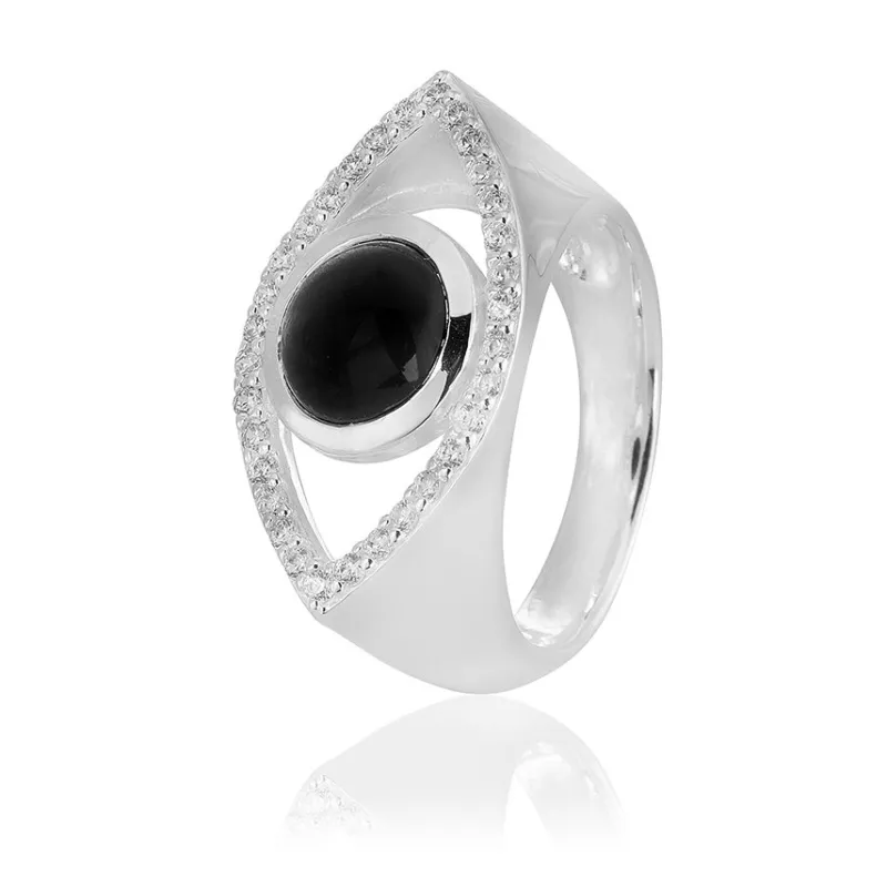Carolina Gynning smycken Gynning Jewelry Devine eye ring – Silver