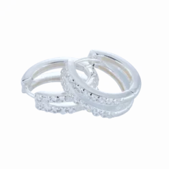 Carolina Gynning smycken Gynning Jewelry Elegance creol Medium Örhängen Silver