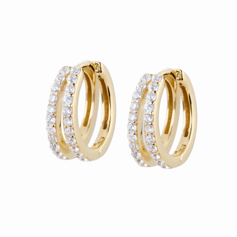 Carolina Gynning smycken Gynning Jewelry Elegance Creol Medium Örhängen Guld