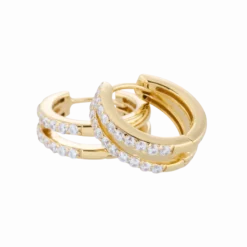 Carolina Gynning smycken Gynning Jewelry Elegance Creol Medium Örhängen Guld