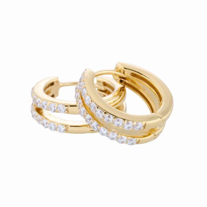 Carolina Gynning smycken Gynning Jewelry Elegance Creol Medium Örhängen Guld