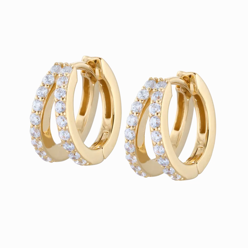 Carolina Gynning smycken Gynning Jewelry Elegance creol small örhängen Guld