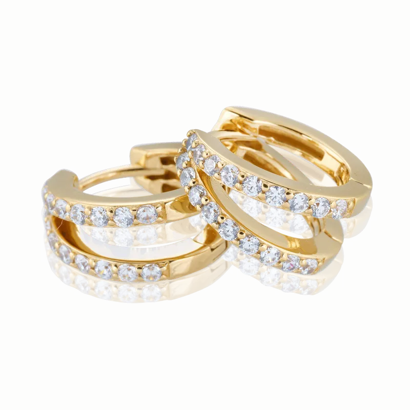 Carolina Gynning smycken Gynning Jewelry Elegance creol small örhängen Guld