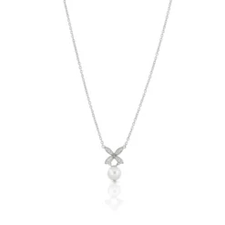 Carolina Gynning smycken Gynning Jewelry Ellipse Mini Pearl Halsband Silver