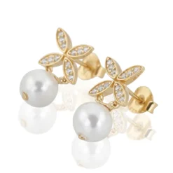 Carolina Gynning smycken Gynning Jewelry Ellipse Mini Pearl Örhängen