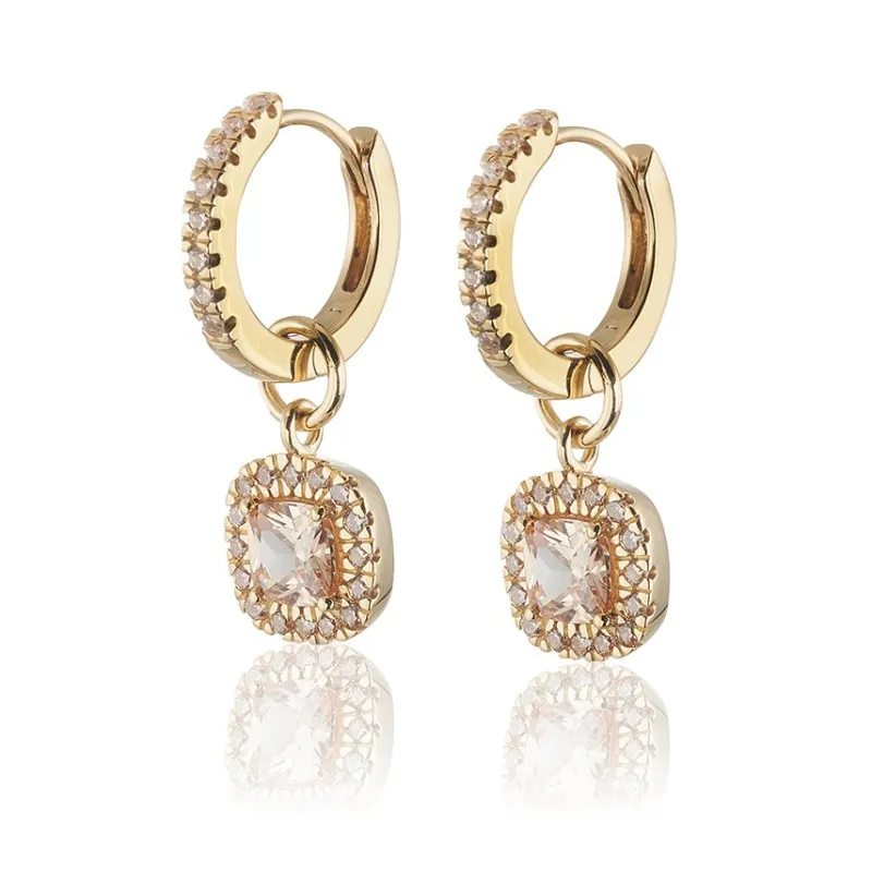 Carolina Gynning smycken Gynning Jewelry Glamorous örhängen creol – guld/champagne