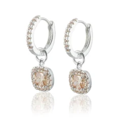 Carolina Gynning smycken Gynning Jewelry Glamorous örhängen creol – silver/champagne
