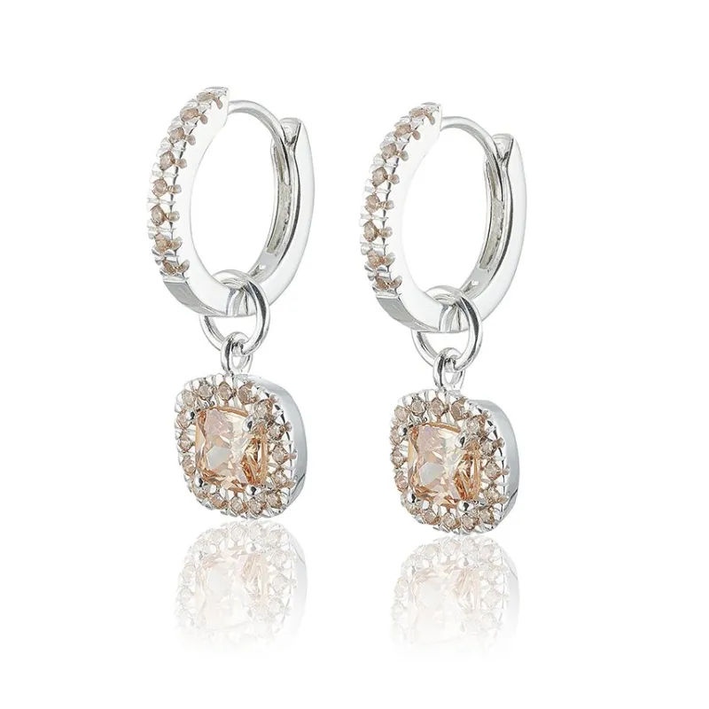 Carolina Gynning smycken Gynning Jewelry Glamorous örhängen creol – silver/champagne