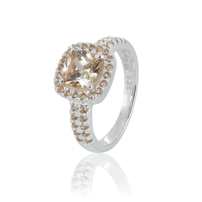 Carolina Gynning smycken Gynning Jewelry Glamorous ring – champagne – Silver