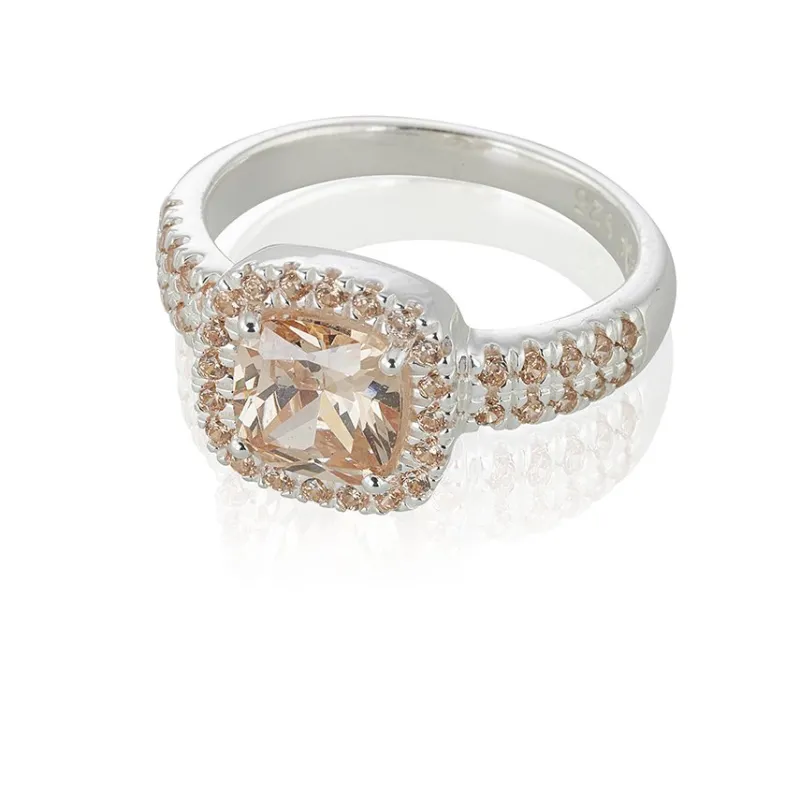 Carolina Gynning smycken Gynning Jewelry Glamorous ring – champagne – Silver