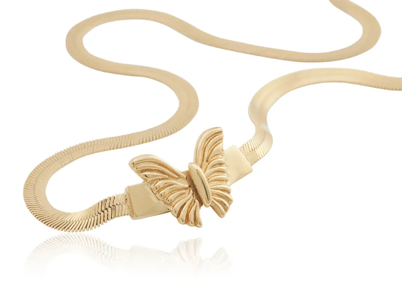 Carolina Gynning smycken Gynning Jewelry Golden Butterfly Halsband – GP29