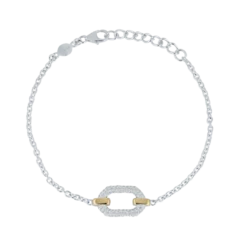 Armband Gynning Jewelry Healing Source (Guld/Silver)