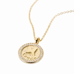 Carolina Gynning smycken Gynning Jewelry Lycka Mini Halsband – Guld