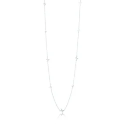 Carolina Gynning smycken Gynning Jewelry Petite Papillion Halsband (Silver) 80 cm