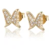Carolina Gynning smycken Gynning Jewelry Petite papillion sparkling örhängen – Guld