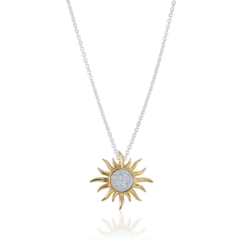Carolina Gynning smycken Gynning Jewelry Power of Sun Halsband 70 cm (Guld/Silver)