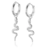 Carolina Gynning smycken Gynning Jewelry Snake örhängen – Silver