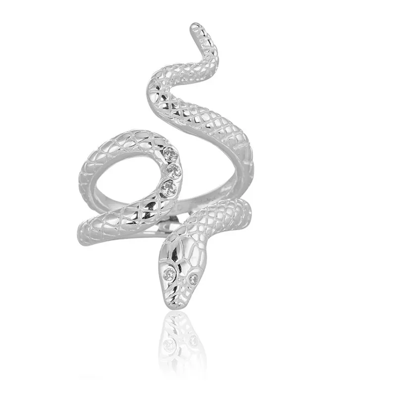 Carolina Gynning smycken Gynning Jewelry Snake ring – Silver