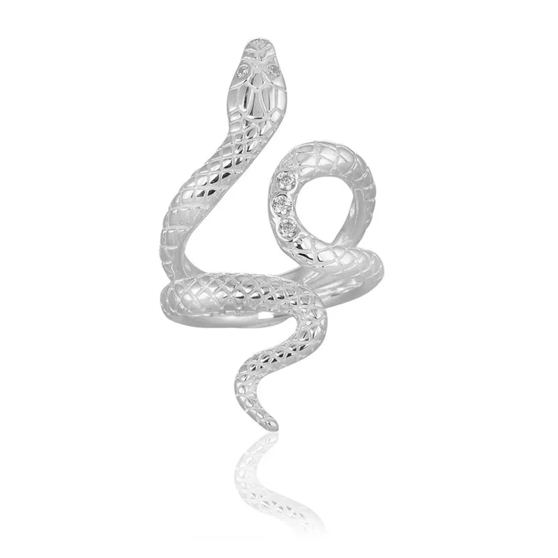 Carolina Gynning smycken Gynning Jewelry Snake ring – Silver