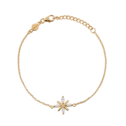 Armband Gynning Jewelry Snowflake (Guld)