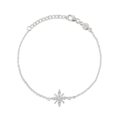 Armband Gynning Jewelry Snowflake (Silver)