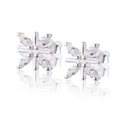Carolina Gynning smycken Gynning Jewelry Snowflake Örhänge (Silver)