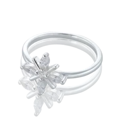 Carolina Gynning smycken Gynning Jewelry Snowflake Ring (Silver)