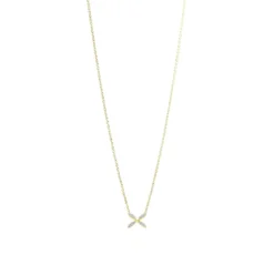 Carolina Gynning smycken Gynning Jewelry Sparkling Ellipse Mini Halsband (Guld)
