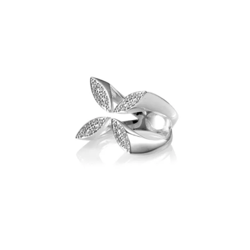 Carolina Gynning smycken Gynning Jewelry Sparkling Ellipse Ring (Silver)