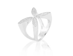 Carolina Gynning smycken Gynning Jewelry Sparkling Ellipse Ring (Silver)