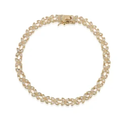 Armband Gynning Jewelry Sparkling Ellipse T- Guld gp36