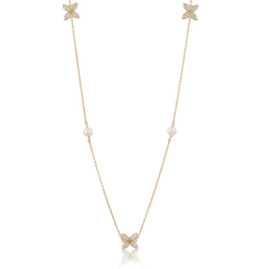 Carolina Gynning smycken Gynning Jewelry Sparkling Ellipse Long Halsband (Guld)
