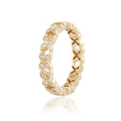 Carolina Gynning smycken Gynning Jewelry Sparkling Ellipse Mini Ring Guld gp38
