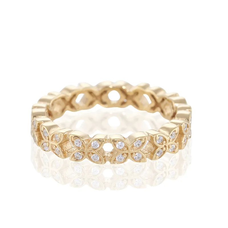Carolina Gynning smycken Gynning Jewelry Sparkling Ellipse Mini Ring Guld gp38