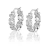 Carolina Gynning smycken Gynning Jewelry Sparkling ellipse mini örhängen creol – S (Silver)