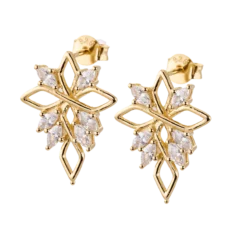 Carolina Gynning smycken Gynning Jewelry Sparkling Starwish Örhängen (Guld)