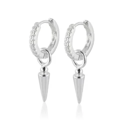 Carolina Gynning smycken Gynning Jewelry Spear of life örhängen creol (Silver)