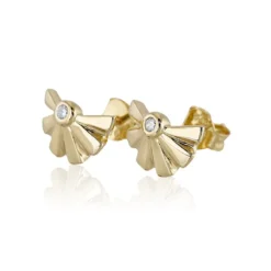Carolina Gynning smycken Gynning Jewelry Sunfeather Örhängen (Guld)