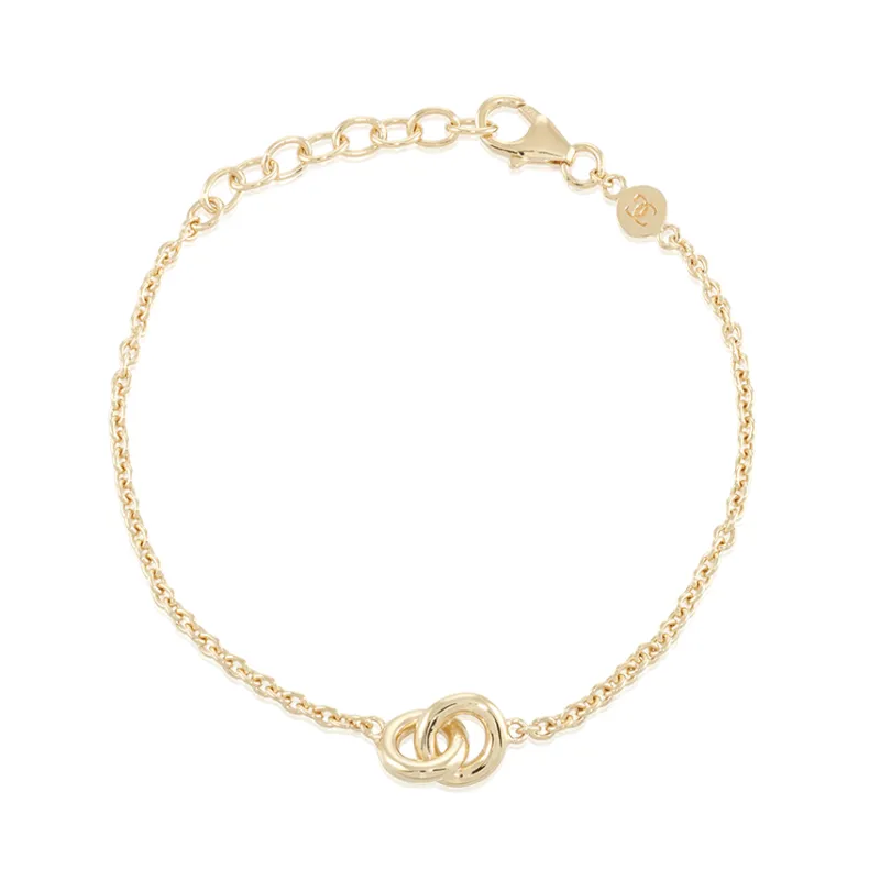 Armband Gynning Jewelry The Knot Mini Guld gp40