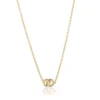Carolina Gynning smycken Gynning Jewelry The Knot Mini Halsband Guld gp39