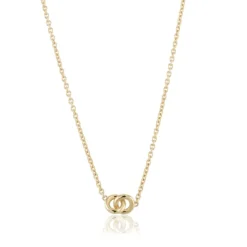 Carolina Gynning smycken Gynning Jewelry The Knot Mini Halsband Guld gp39
